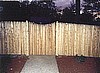 4' Stockade with Round Cedar Pointed Posts
